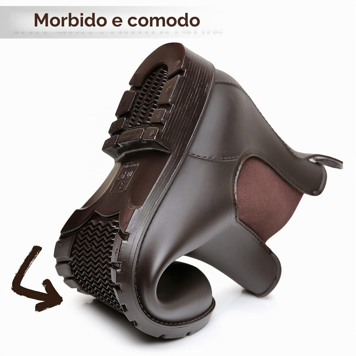 Geweo Stivali Di Gomma Donna Chelsea Uomo Impermeabile Antivento in Nero Marrone Grigio Rosso Bianco Taglia 35-43