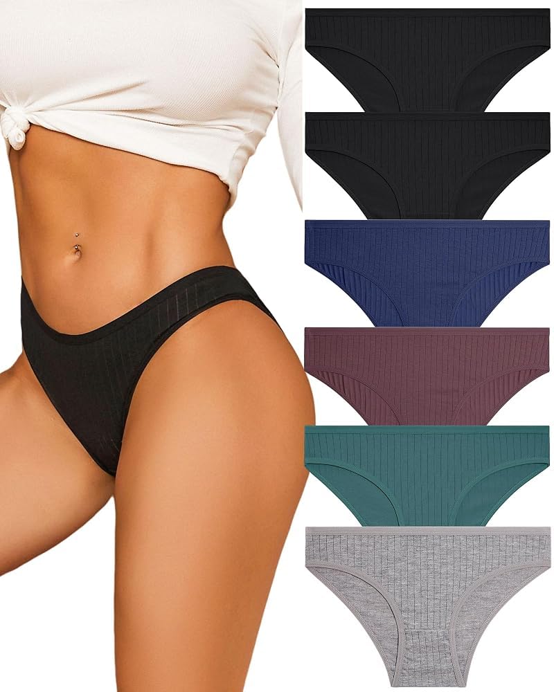 ALL OF ME 6 Pack Mutande Donne Cotone Intimo Donne Scivolare Morbido Hipster Mutandine Sexy Slip Multipack S-XL