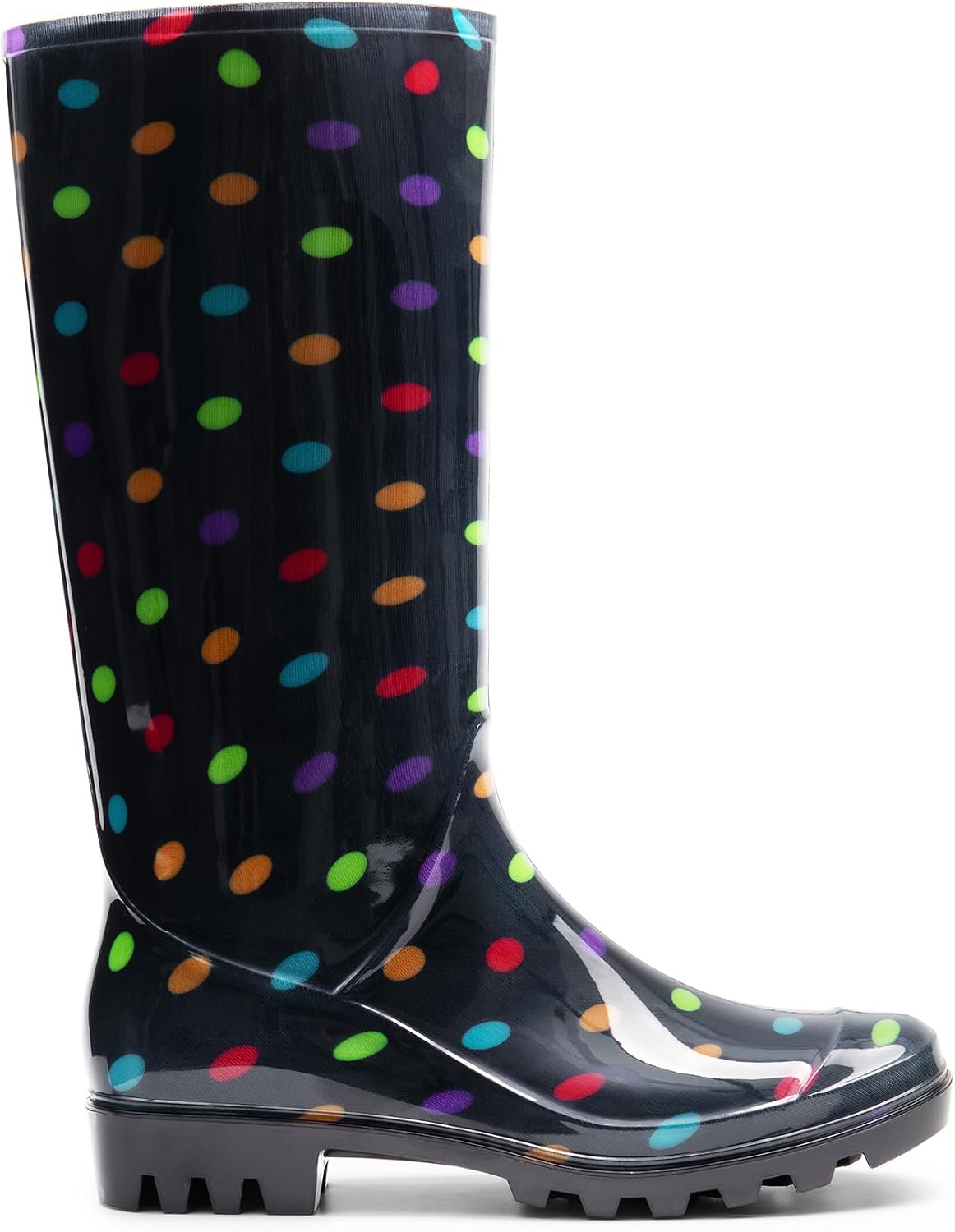 DREAM PAIRS Stivali Pioggia Donna Trasparenti