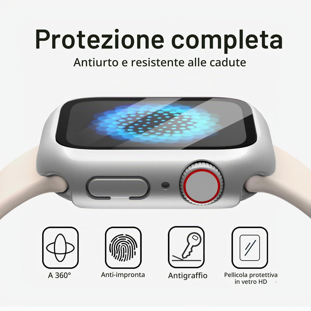 JETech Cover per Apple Watch Series 11/10 46mm, Nero