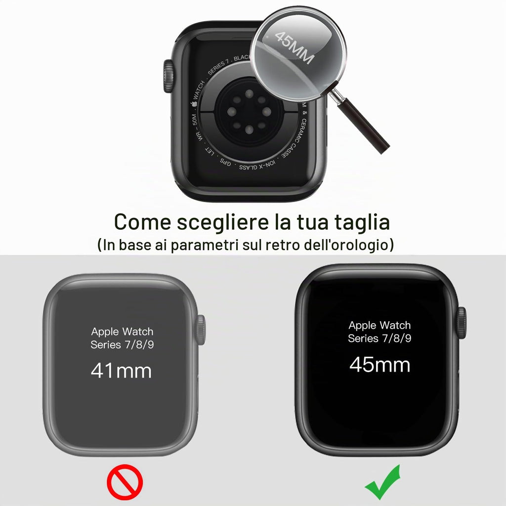 JETech Cover per Apple Watch Series 11/10 46mm, Nero