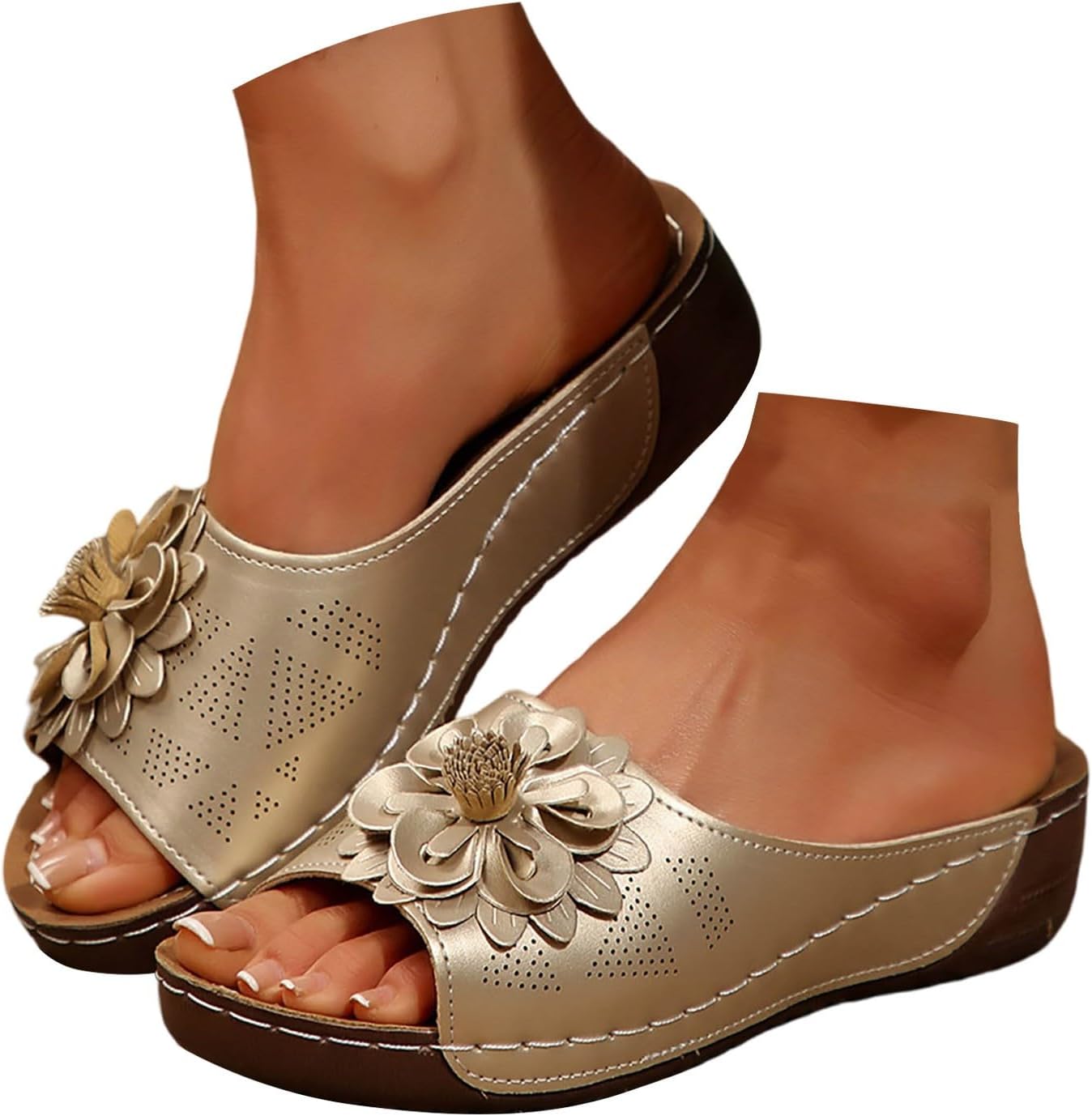 Sandali Donna Ortopediche Scarpe Estive Eleganti Comodi Antiscivolo Ciabatte Leggeri Morbido Pianta Larga Sandalo Per Fascite Plantare Infradito Basso Spiaggia Doccia Gomma Pantofole