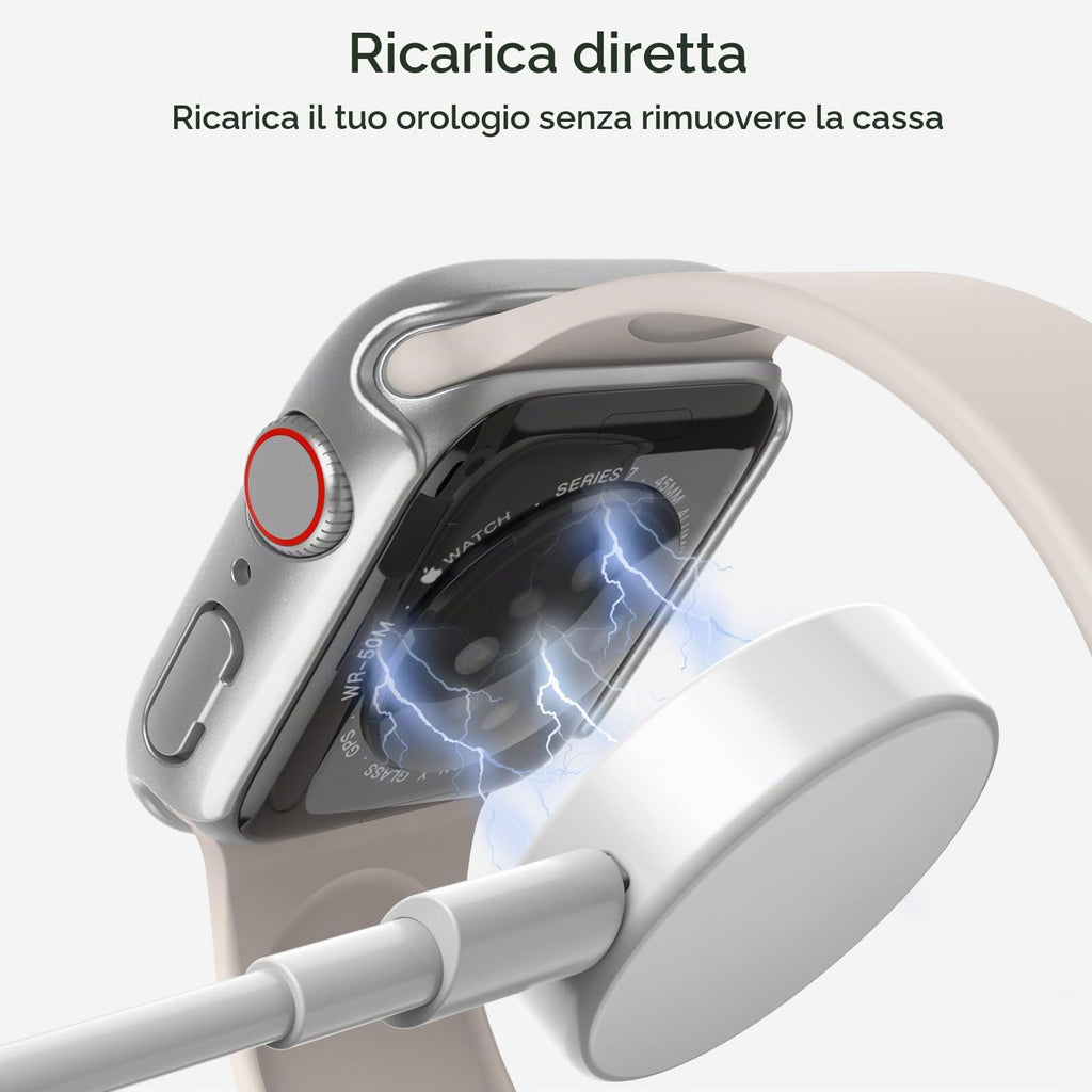 JETech Cover per Apple Watch Series 11/10 46mm, Nero