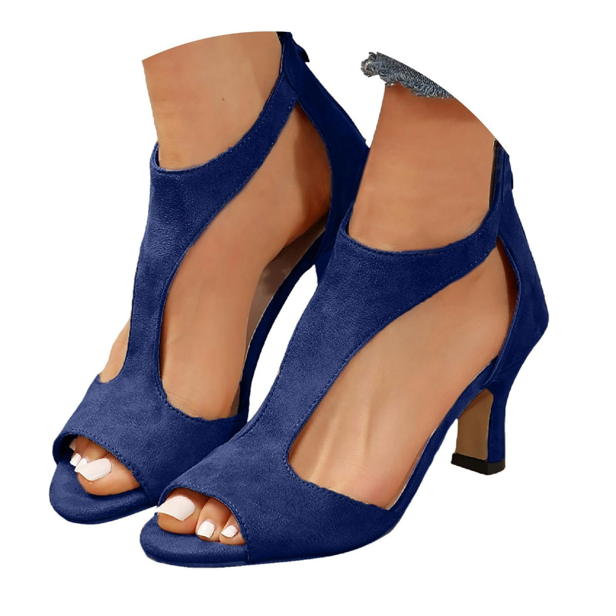 Sandali Donna Estive Eleganti con Tacco Scarpe Estive Comode Elegante Sandali Cerimonia con Cinturino alla Caviglia Heeled Sandal Classiche Neri Fibbie Tacchi Sandalo Sposa Matrimonio Tango Latin