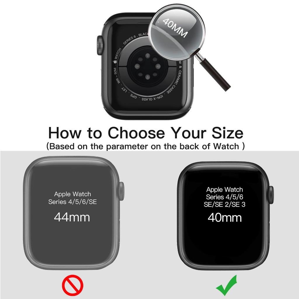 JETech Cover per Apple Watch Series 11/10 46mm, Nero