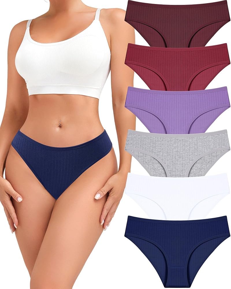 ALL OF ME 6 Pack Mutande Donne Cotone Intimo Donne Scivolare Morbido Hipster Mutandine Sexy Slip Multipack S-XL