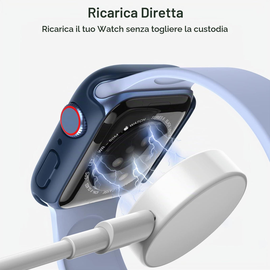 JETech Cover per Apple Watch Series 11/10 46mm, Nero