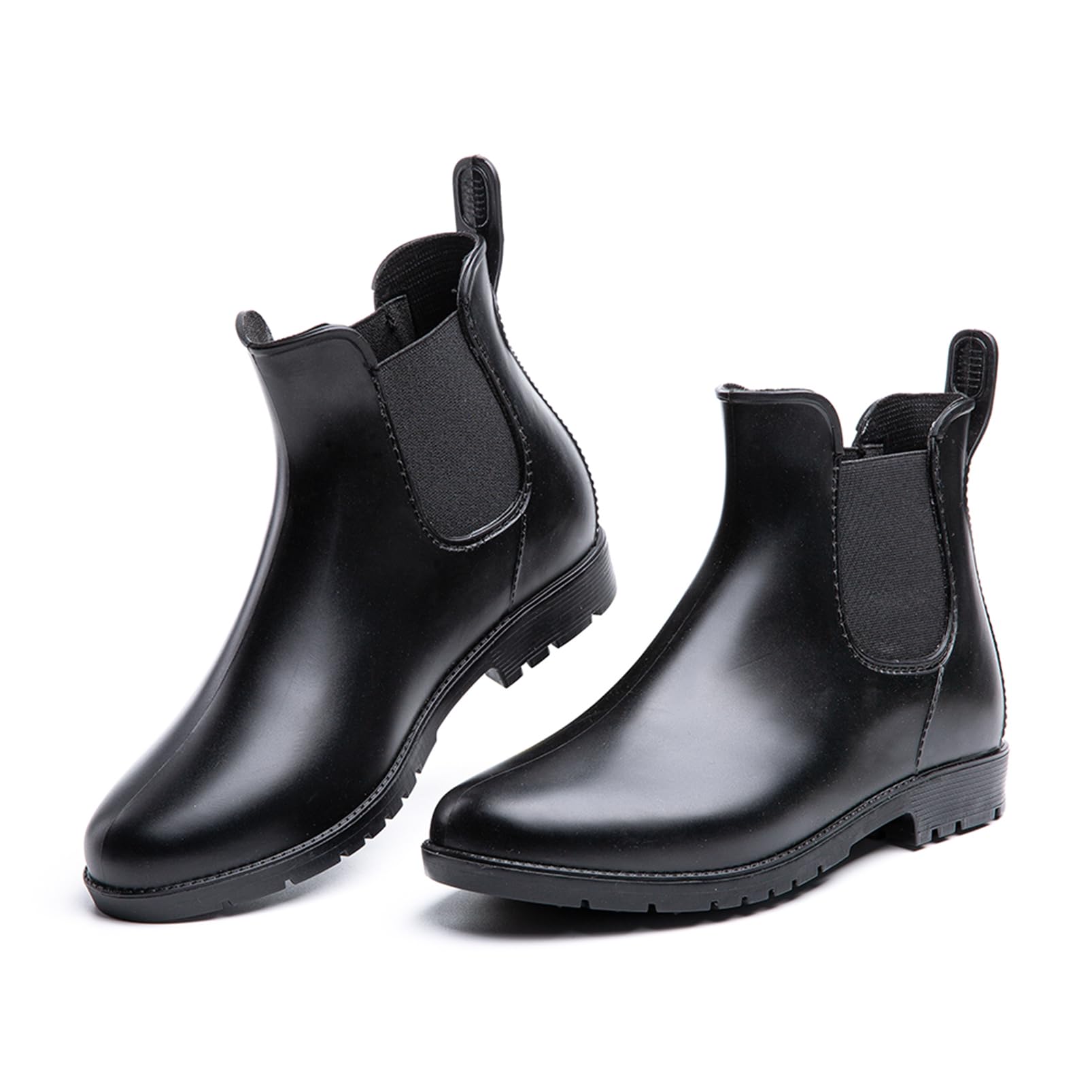 Hitmars Stivali Pioggia Donna Gomma Scarpe Impermeabili Chelsea Boots