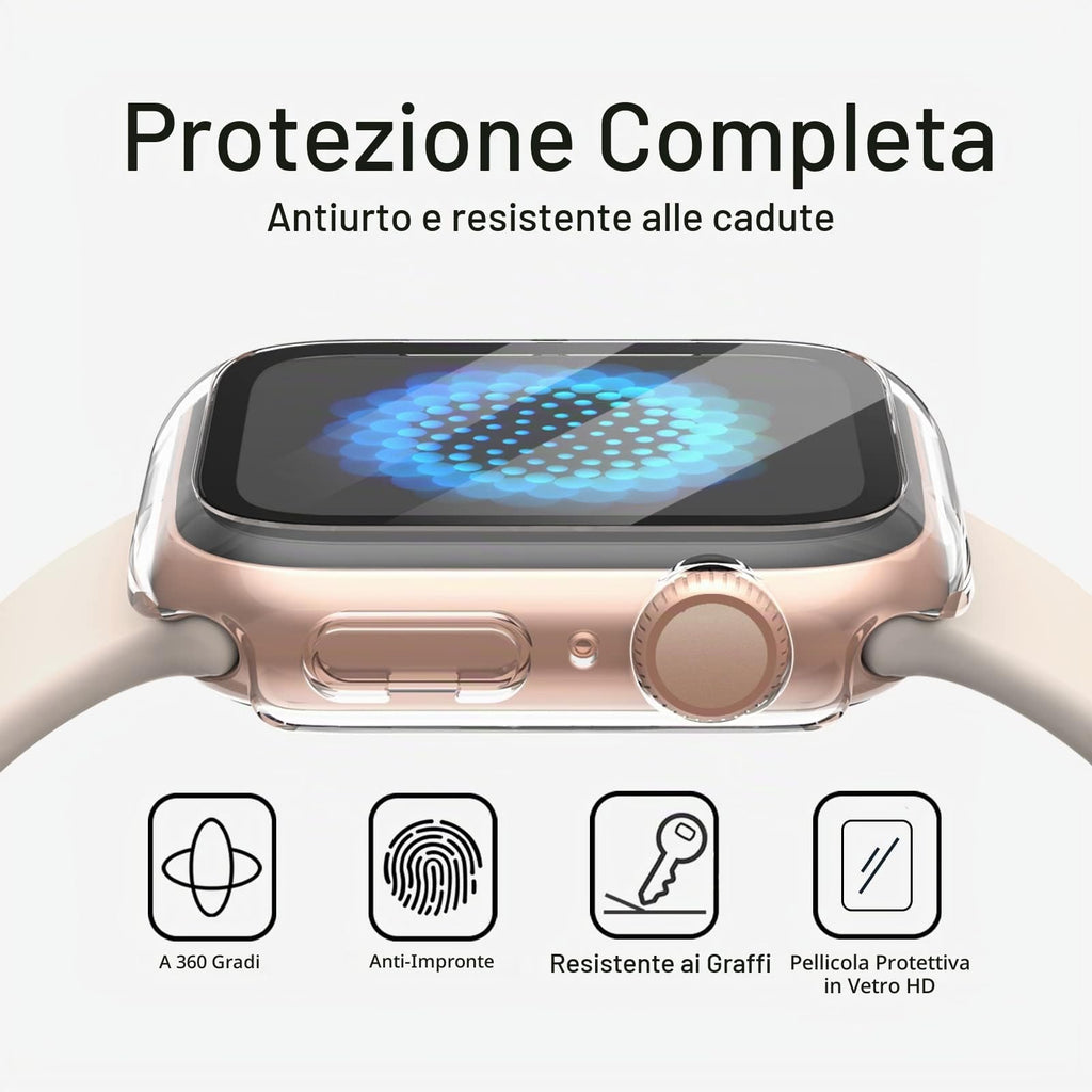 JETech Cover per Apple Watch Series 11/10 46mm, Nero