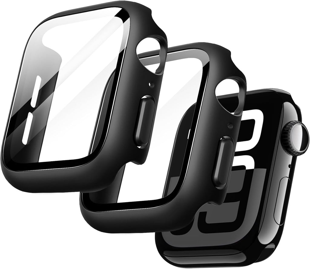 JETech Cover per Apple Watch Series 11/10 46mm, Nero