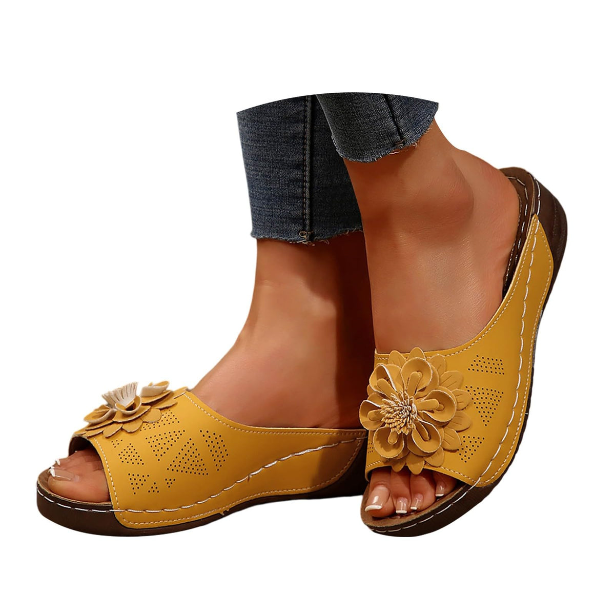 Sandali Donna Ortopediche Scarpe Estive Eleganti Comodi Antiscivolo Ciabatte Leggeri Morbido Pianta Larga Sandalo Per Fascite Plantare Infradito Basso Spiaggia Doccia Gomma Pantofole