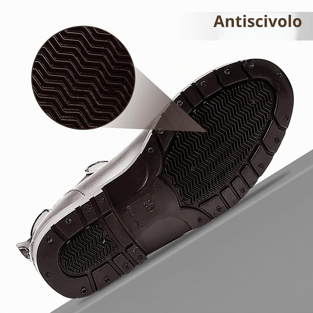 Geweo Stivali Di Gomma Donna Chelsea Uomo Impermeabile Antivento in Nero Marrone Grigio Rosso Bianco Taglia 35-43