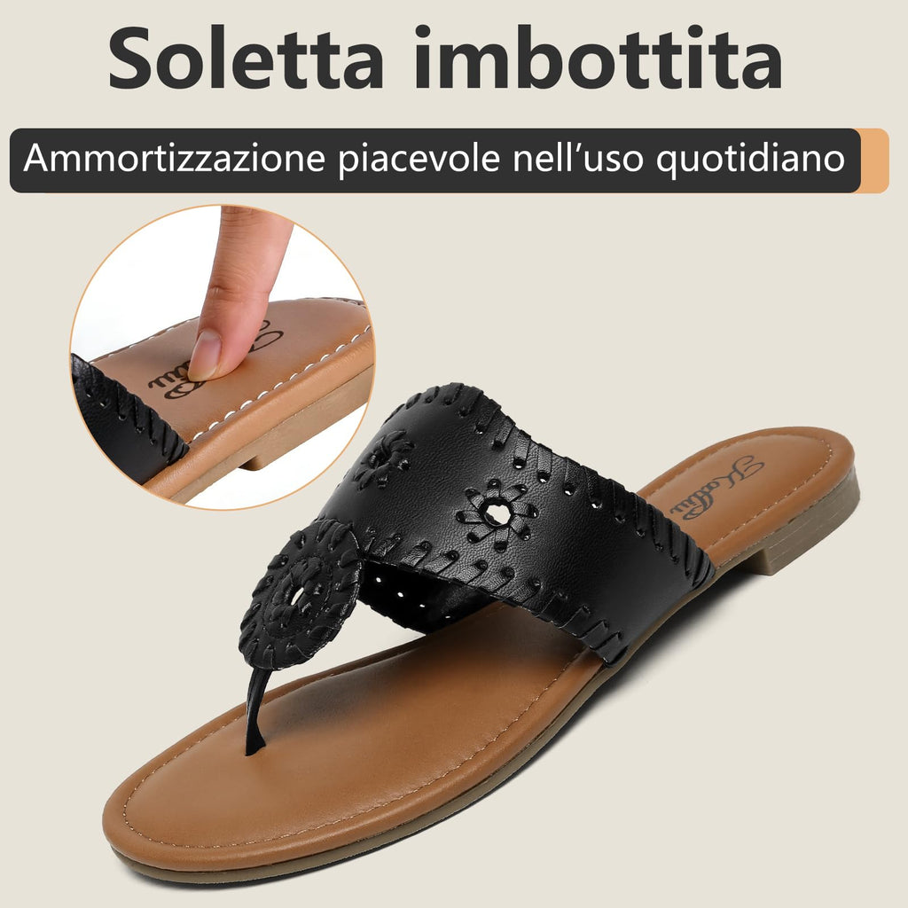 katliu Sandali Donna Infradito Estivi con Cucitura 36-42