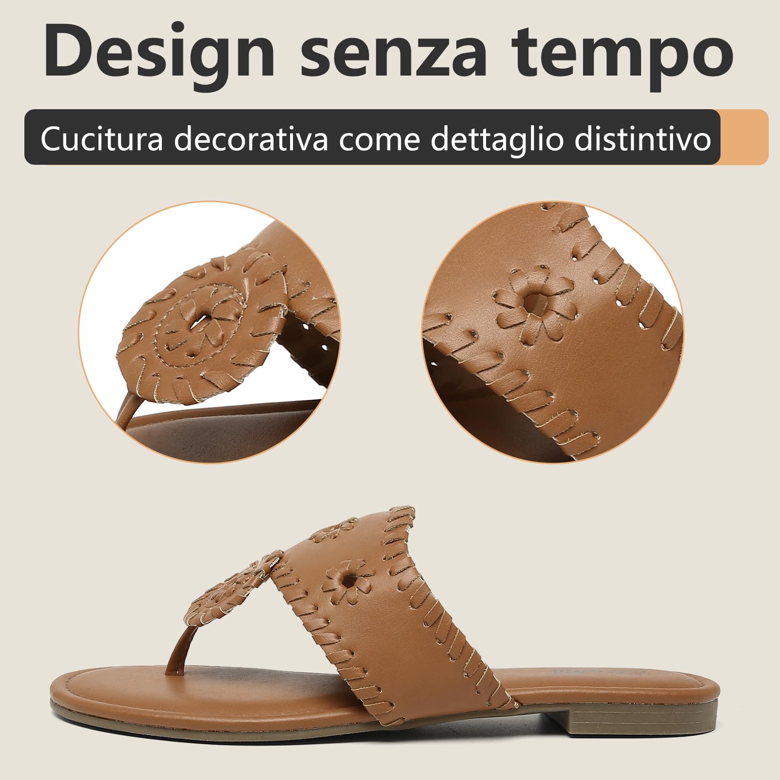 katliu Sandali Donna Infradito Estivi con Cucitura 36-42