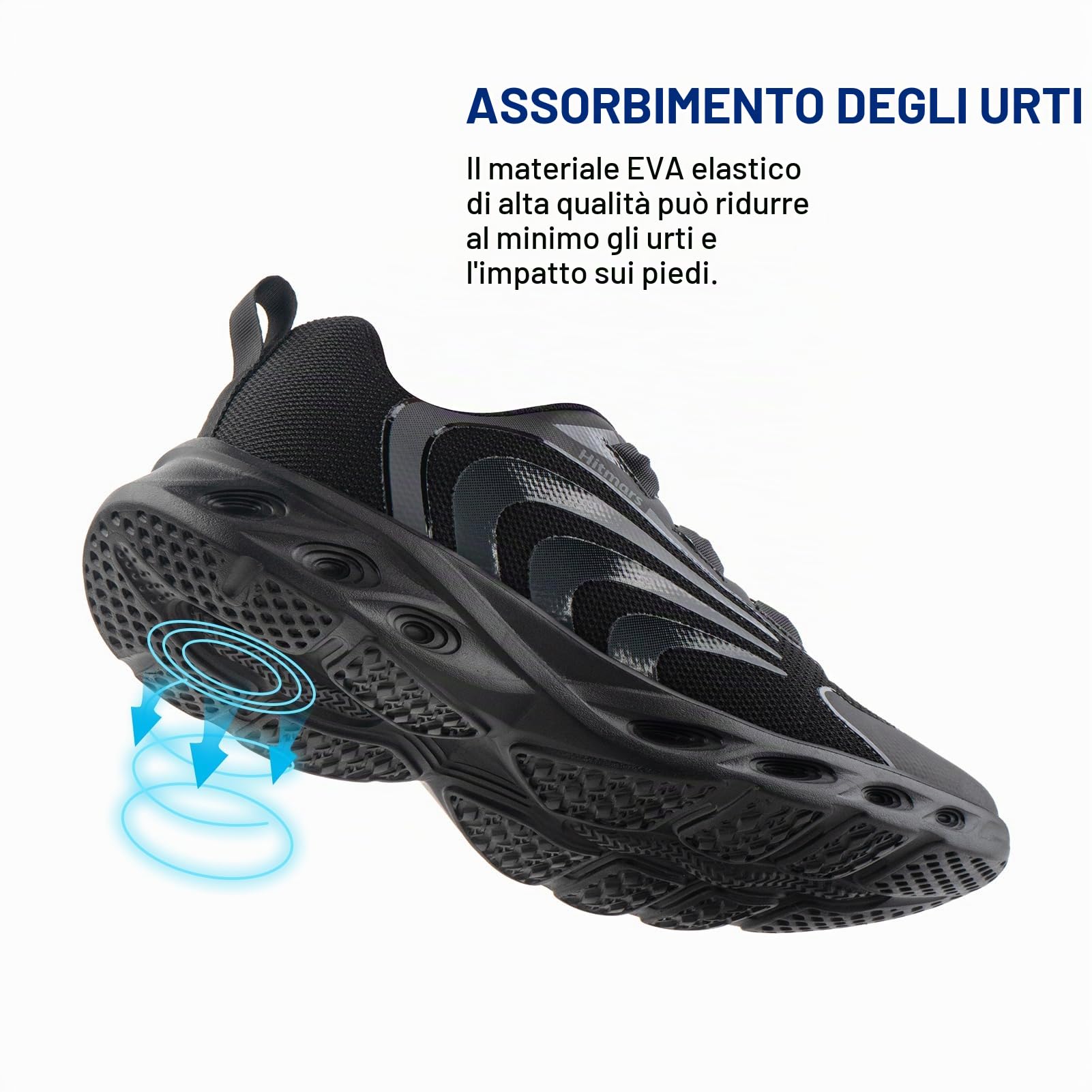 Hitmars Scarpe da Ginnastica Uomo Scarpe Running Uomo Leggere Traspiranti Scarpe da Corsa Sportive Tennis Jogging Outdoor Fitness Sneaker Gr.39-47