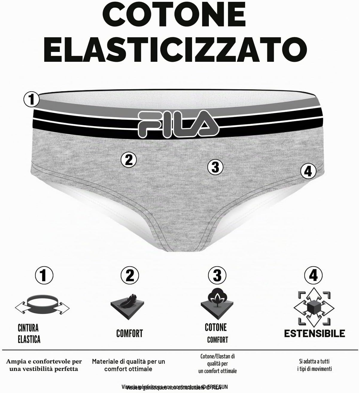 Fila FU6049 Underwear Donna