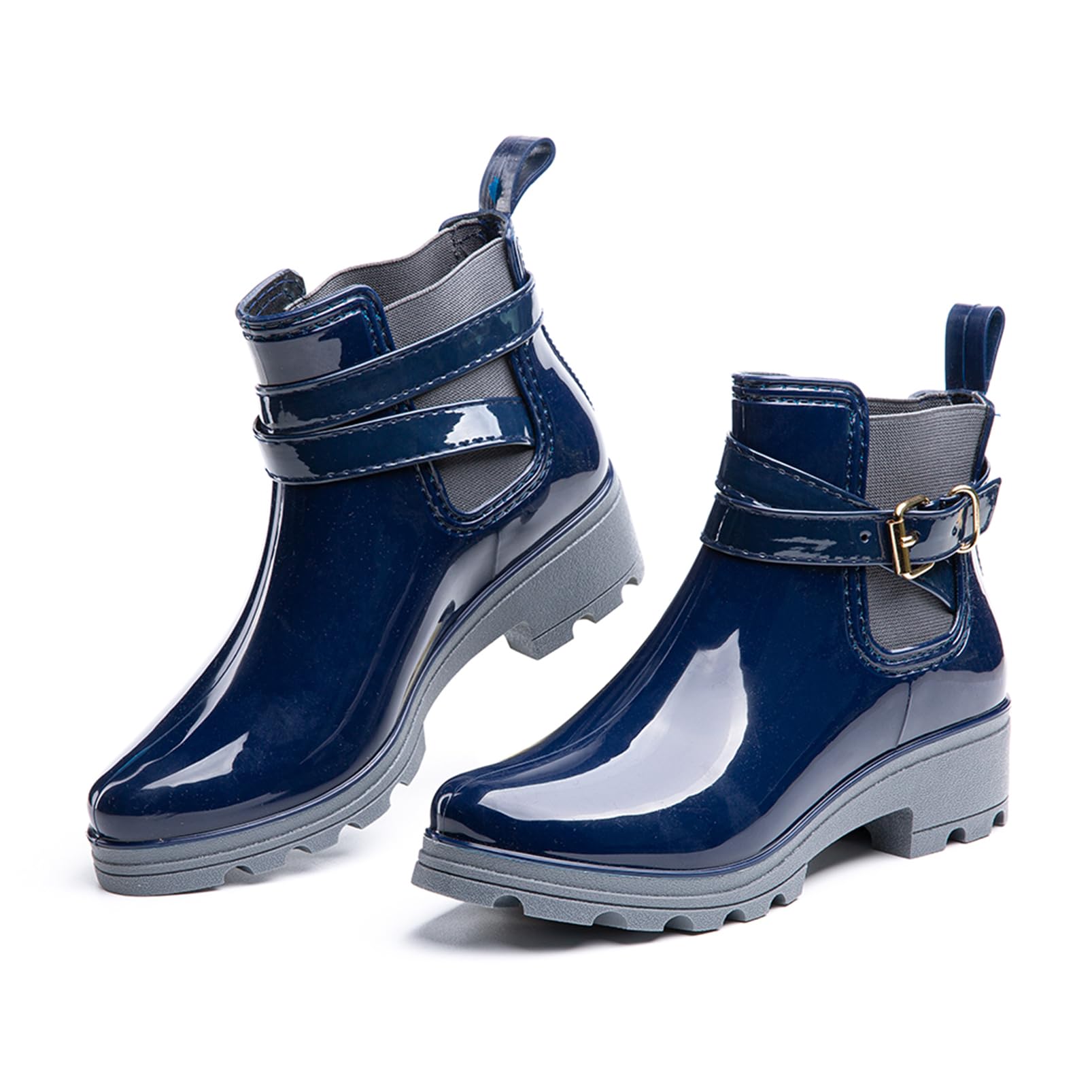Hitmars Stivali Pioggia Donna Gomma Scarpe Impermeabili Chelsea Boots