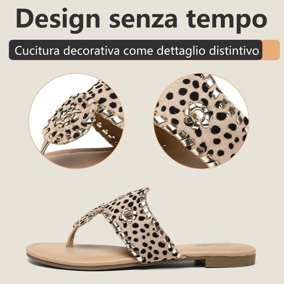 katliu Sandali Donna Infradito Estivi con Cucitura 36-42