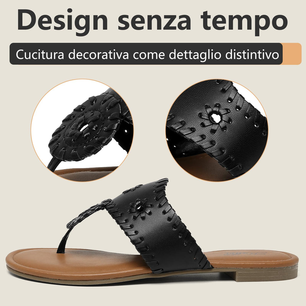 katliu Sandali Donna Infradito Estivi con Cucitura 36-42
