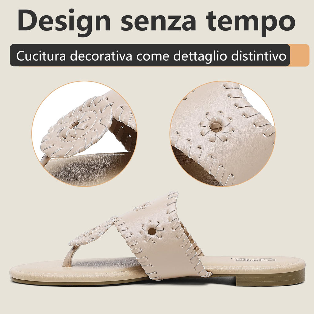katliu Sandali Donna Infradito Estivi con Cucitura 36-42