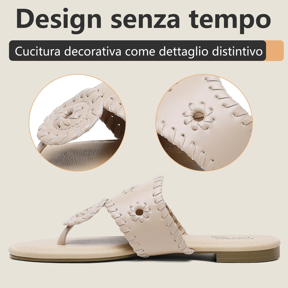 katliu Sandali Donna Infradito Estivi con Cucitura 36-42