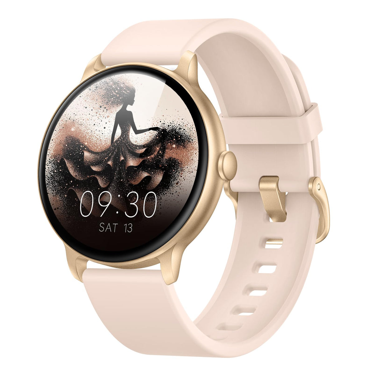 AcclaFit Smartwatch Uomo Donna con Chiamate Bluetooth, Orologio Fitness Rotondo da 1,38" con 147+ Modalità Sportive, Cardiofrequenzimetro, Sonno, IP68 Impermeabile, Compatibile con Android iOS