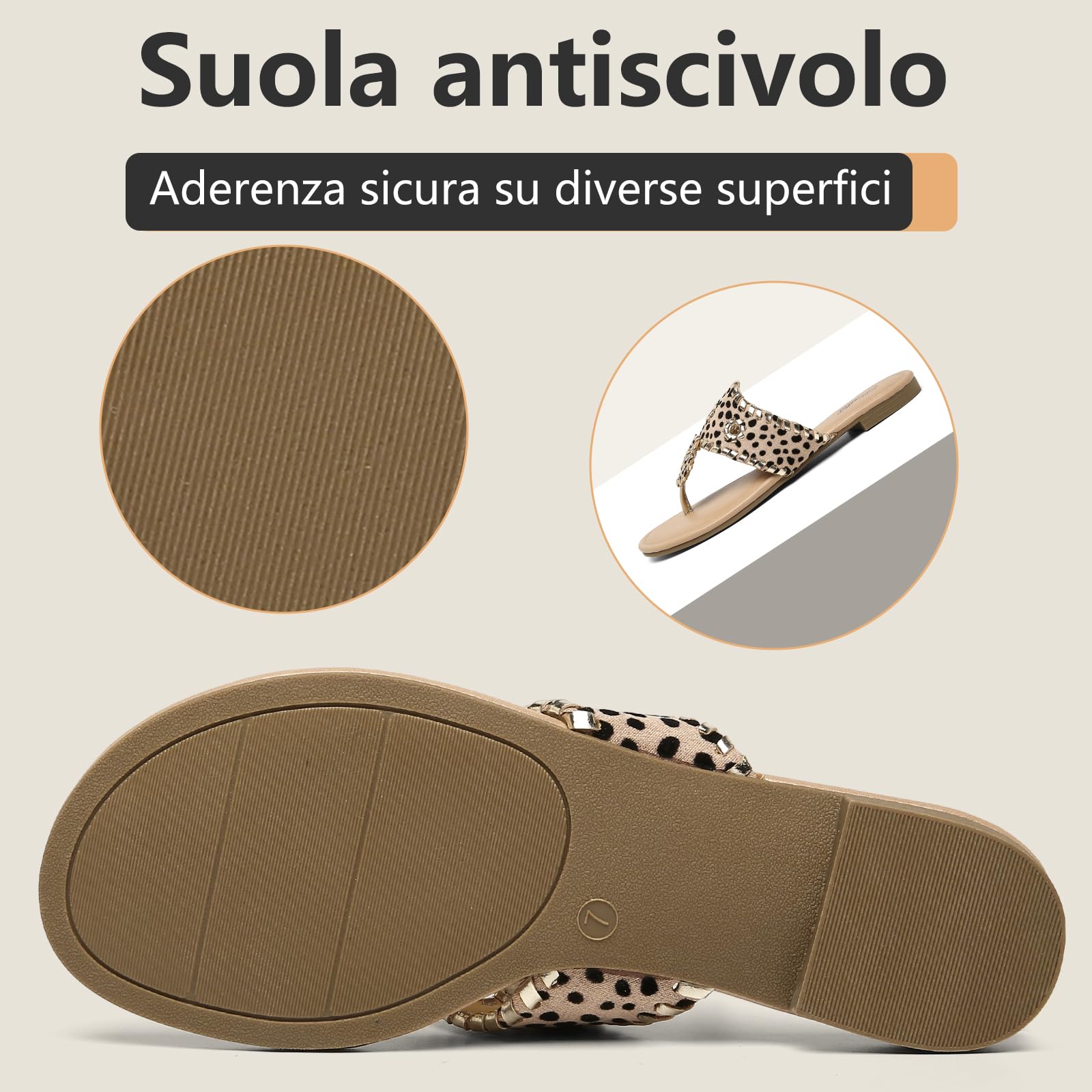 katliu Sandali Donna Infradito Estivi con Cucitura 36-42