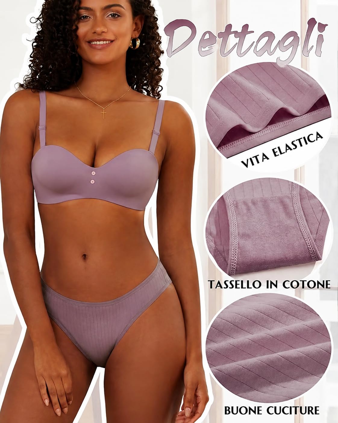 ALL OF ME 6 Pack Mutande Donne Cotone Intimo Donne Scivolare Morbido Hipster Mutandine Sexy Slip Multipack S-XL
