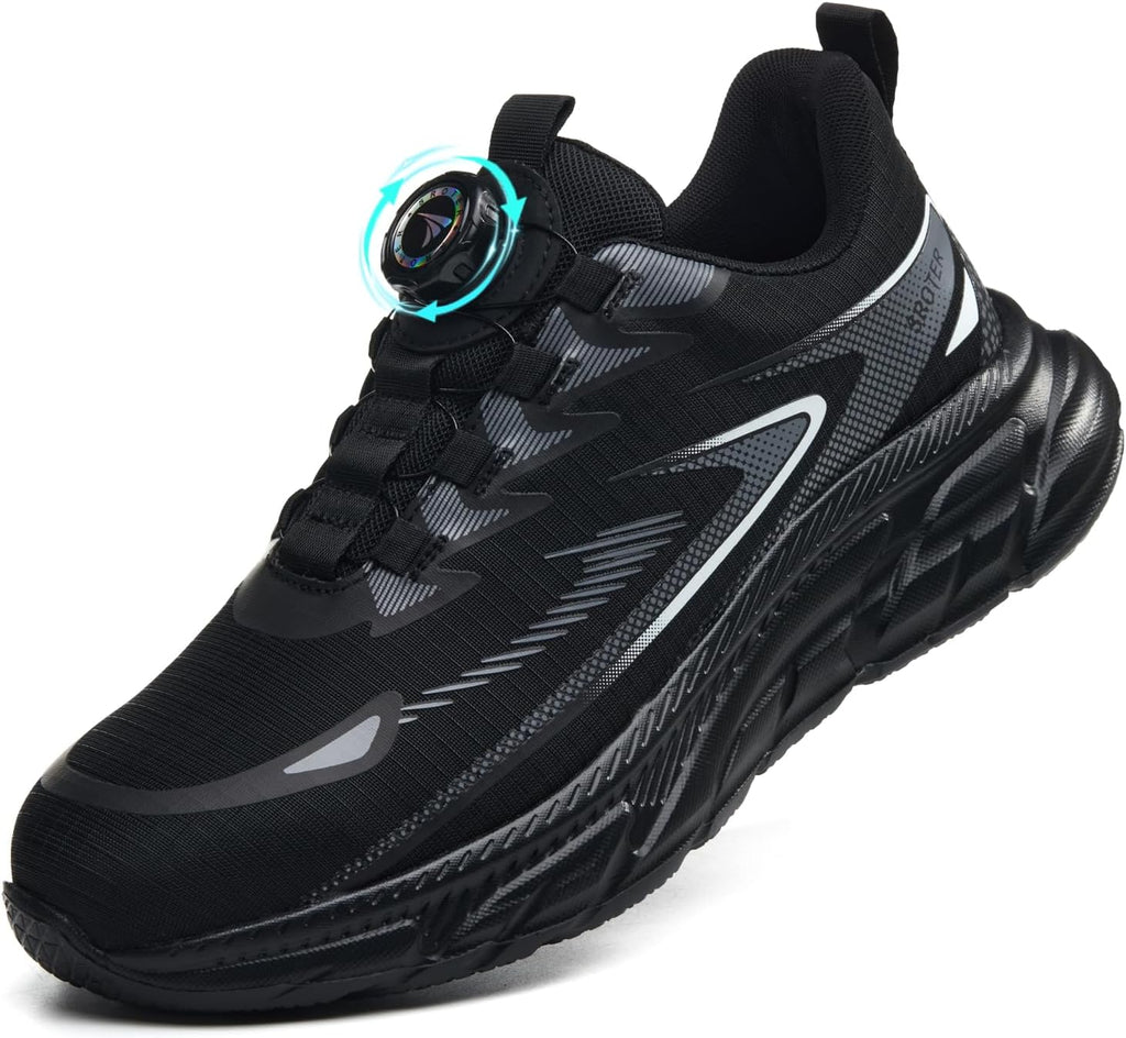Scarpe Antinfortunistiche Uomo Donna Leggere Scarpe da Lavoro con Punta in Acciaio Traspiranti Scarpe Sicurezza Comode Antiscivolo Antiforatura