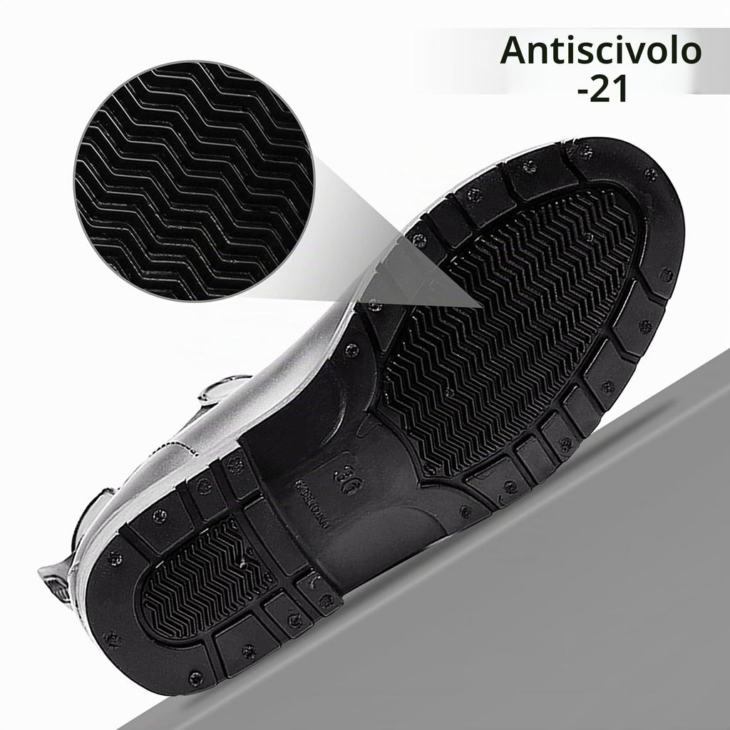 Geweo Stivali Di Gomma Donna Chelsea Uomo Impermeabile Antivento in Nero Marrone Grigio Rosso Bianco Taglia 35-43
