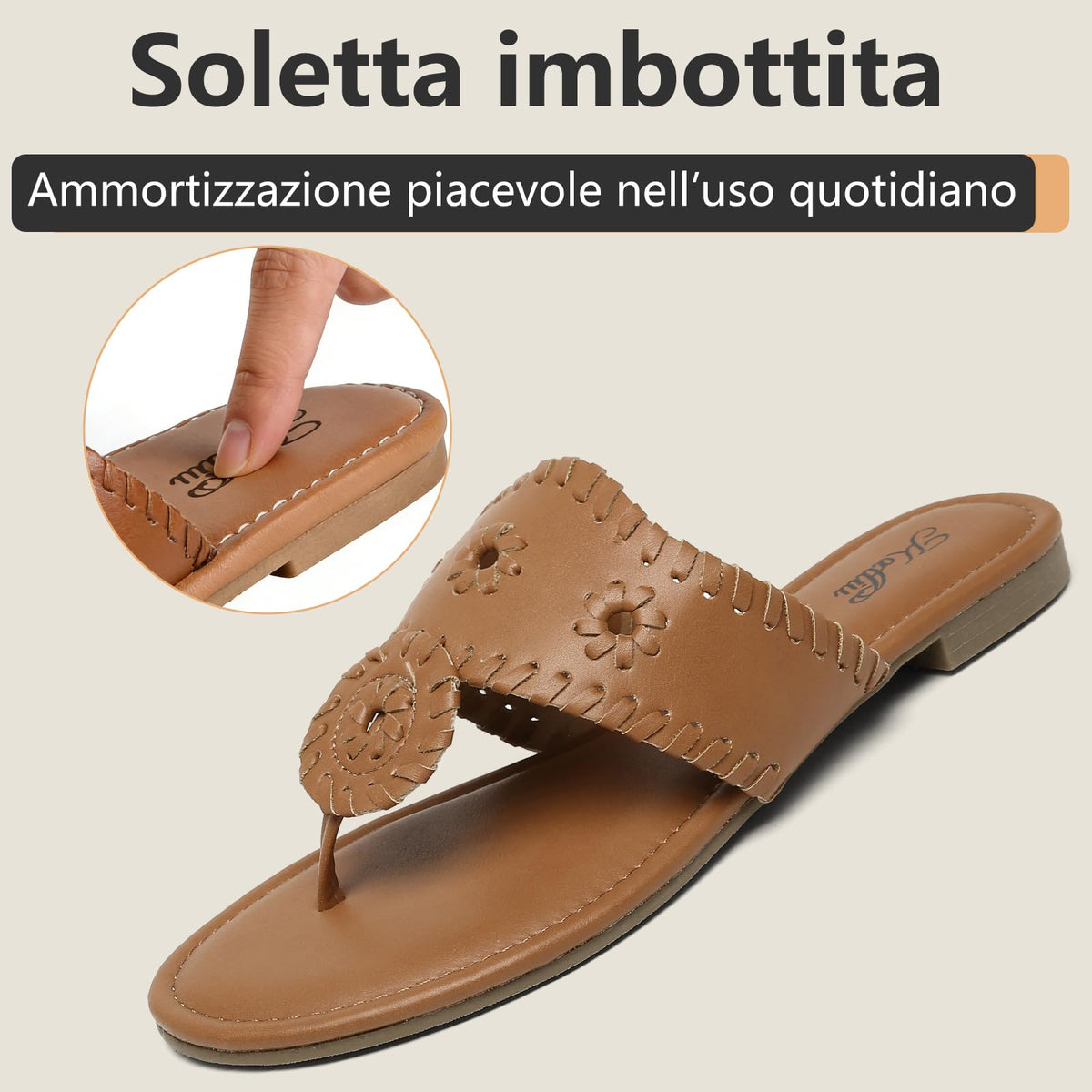 katliu Sandali Donna Infradito Estivi con Cucitura 36-42