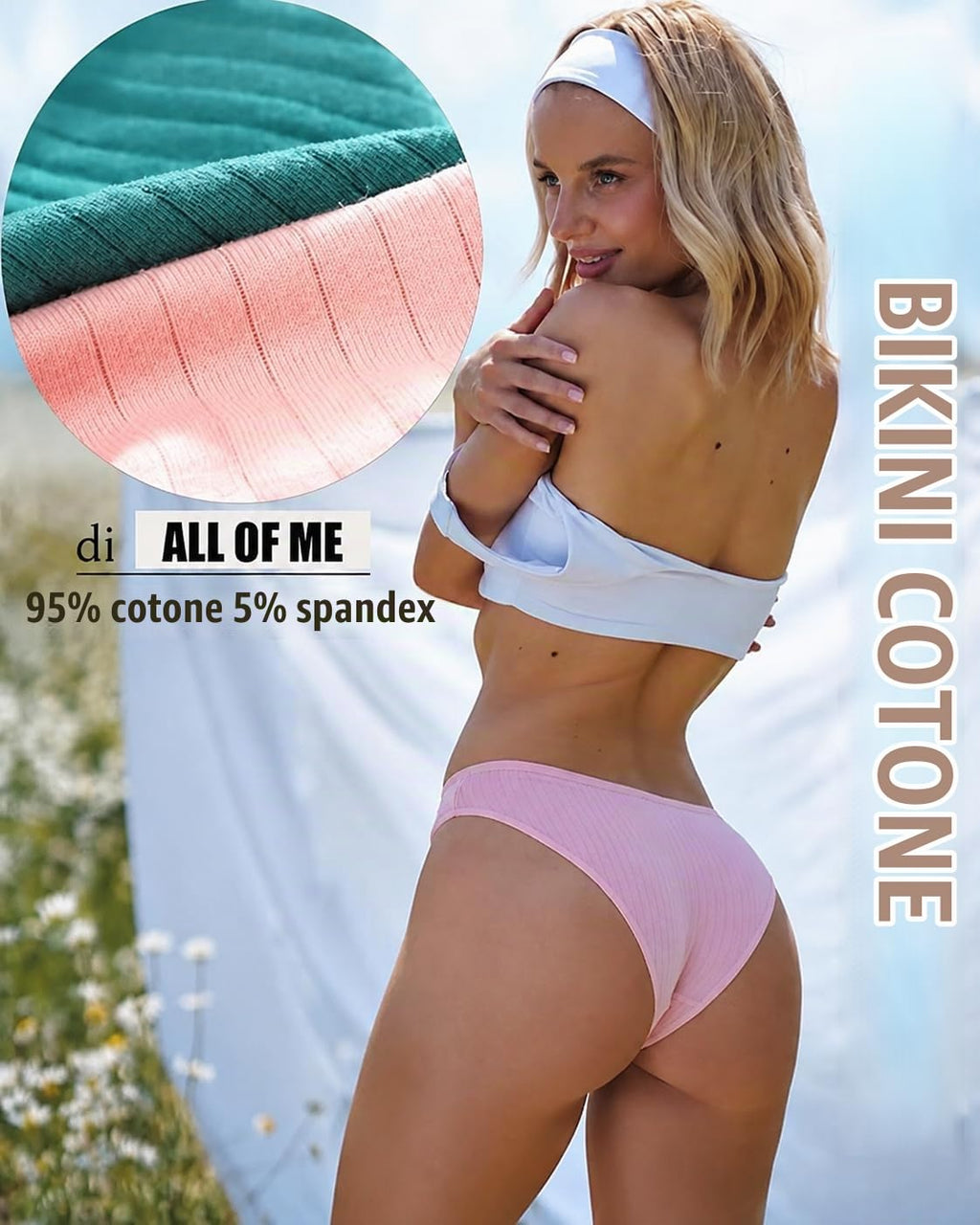 ALL OF ME 6 Pack Mutande Donne Cotone Intimo Donne Scivolare Morbido Hipster Mutandine Sexy Slip Multipack S-XL