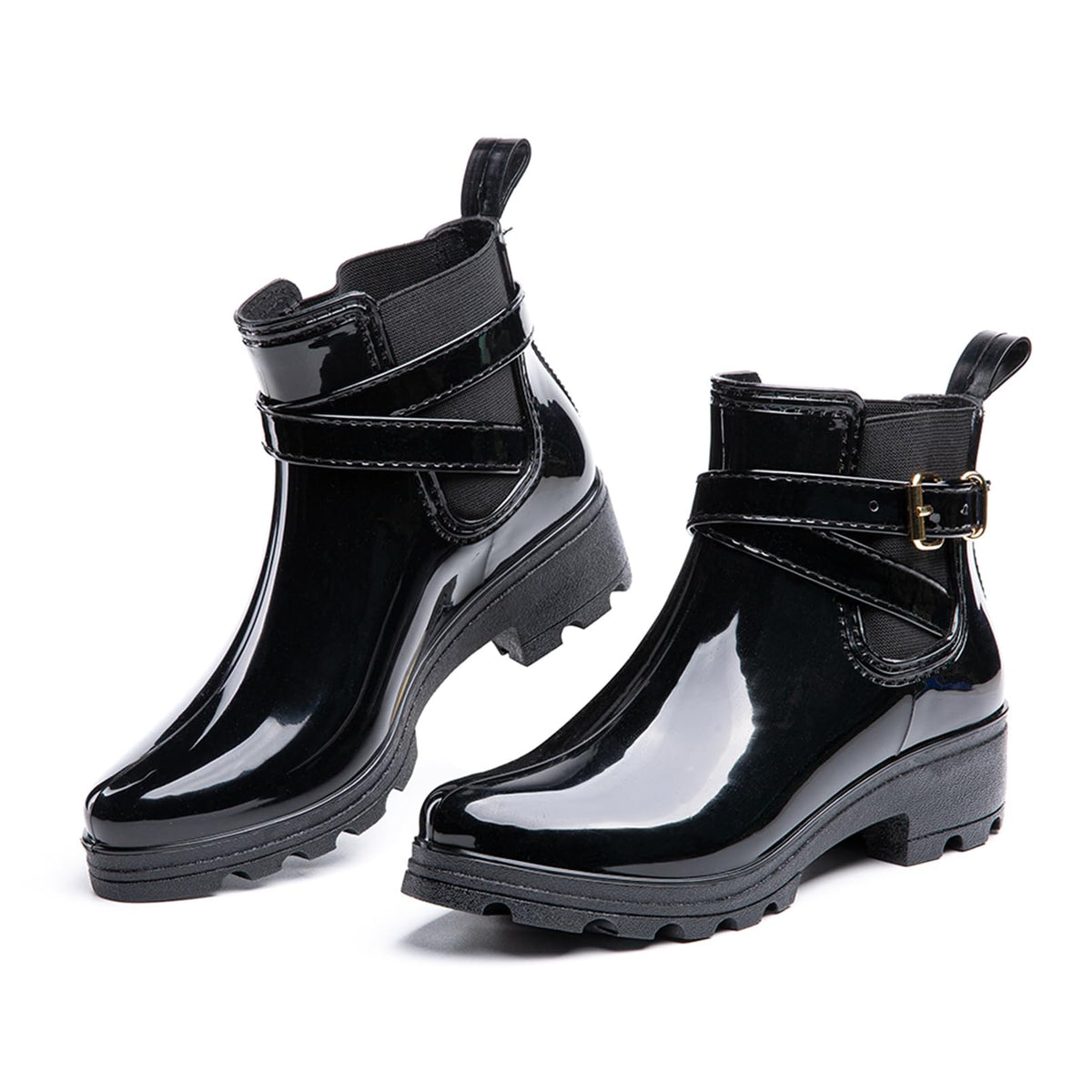 Hitmars Stivali Pioggia Donna Gomma Scarpe Impermeabili Chelsea Boots
