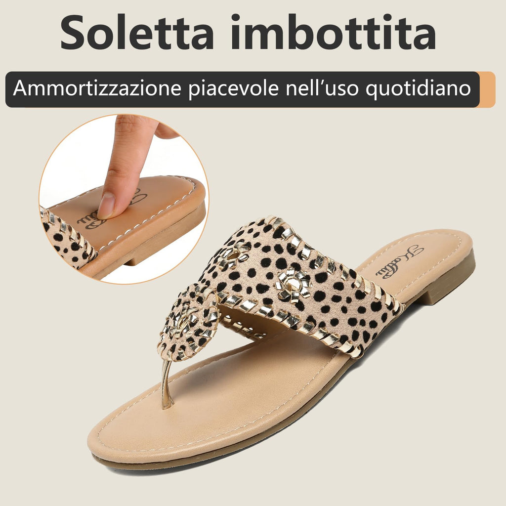 katliu Sandali Donna Infradito Estivi con Cucitura 36-42
