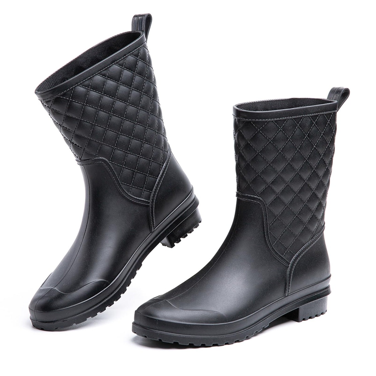 Hitmars Stivali Pioggia Donna Gomma Scarpe Impermeabili Chelsea Boots