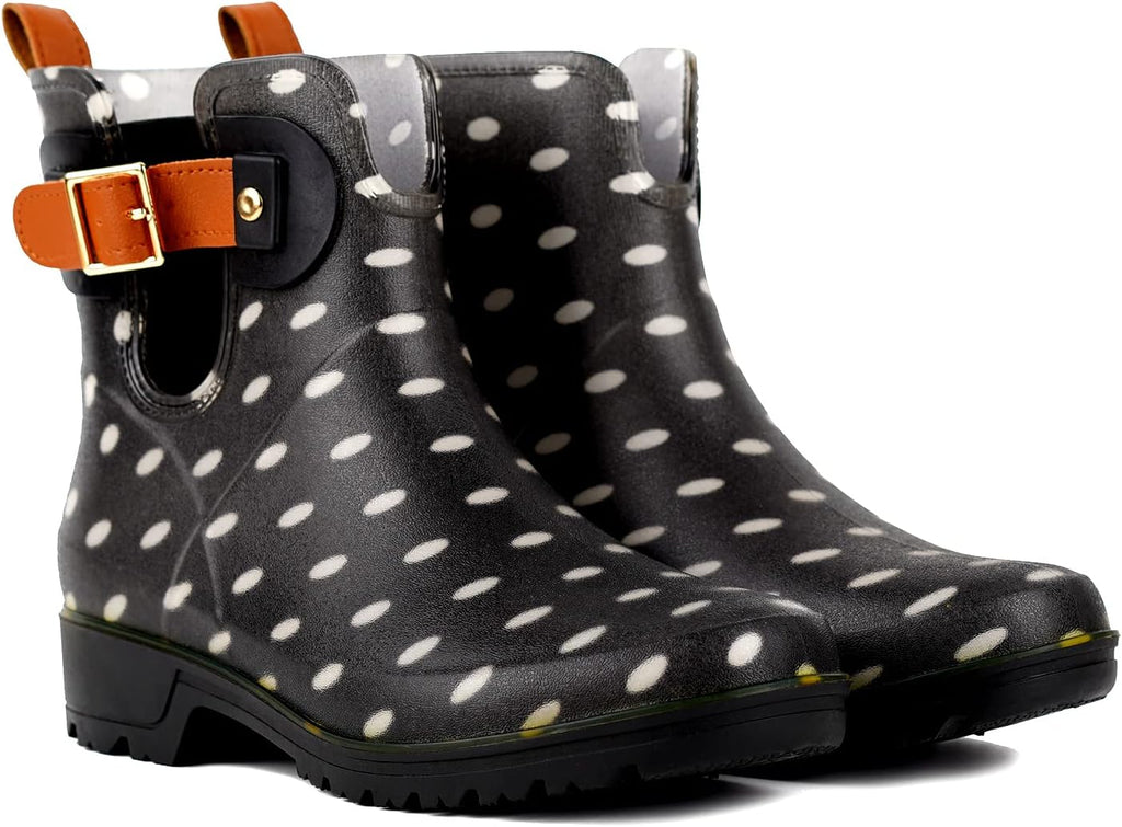 Geweo Stivali Di Gomma Donna Chelsea Uomo Impermeabile Antivento in Nero Marrone Grigio Rosso Bianco Taglia 35-43