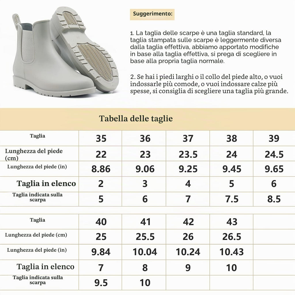 Geweo Stivali Di Gomma Donna Chelsea Uomo Impermeabile Antivento in Nero Marrone Grigio Rosso Bianco Taglia 35-43