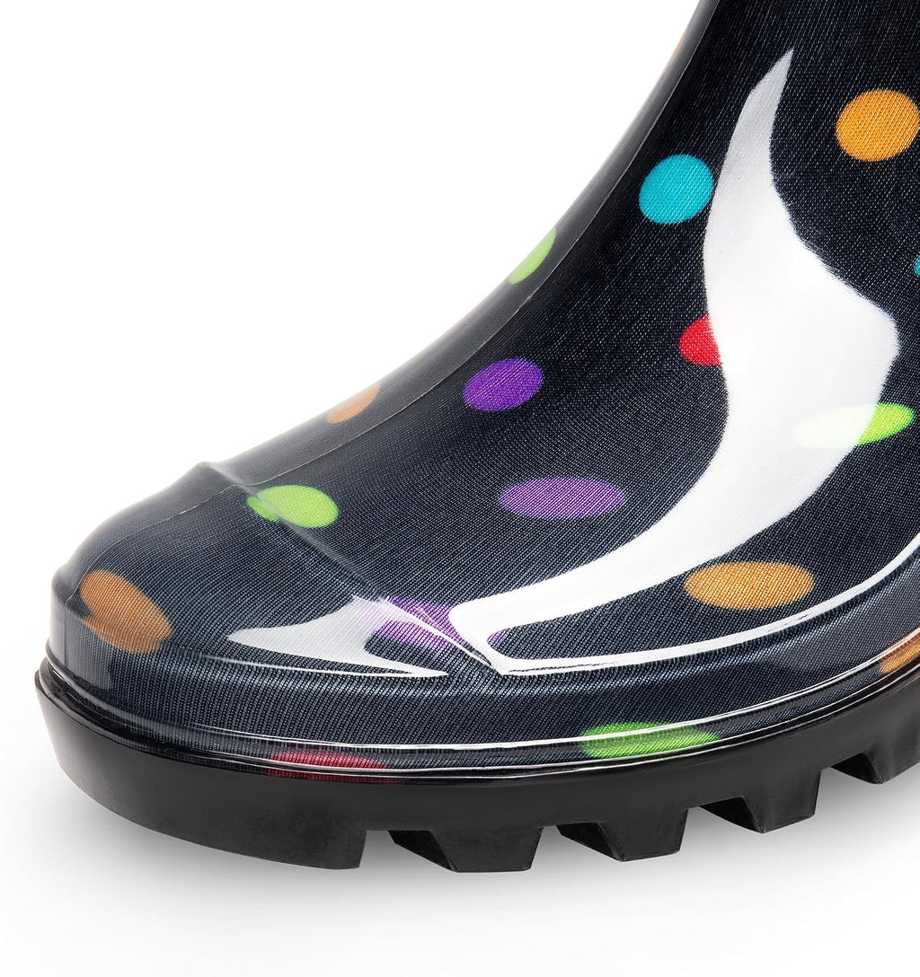 DREAM PAIRS Stivali Pioggia Donna Trasparenti