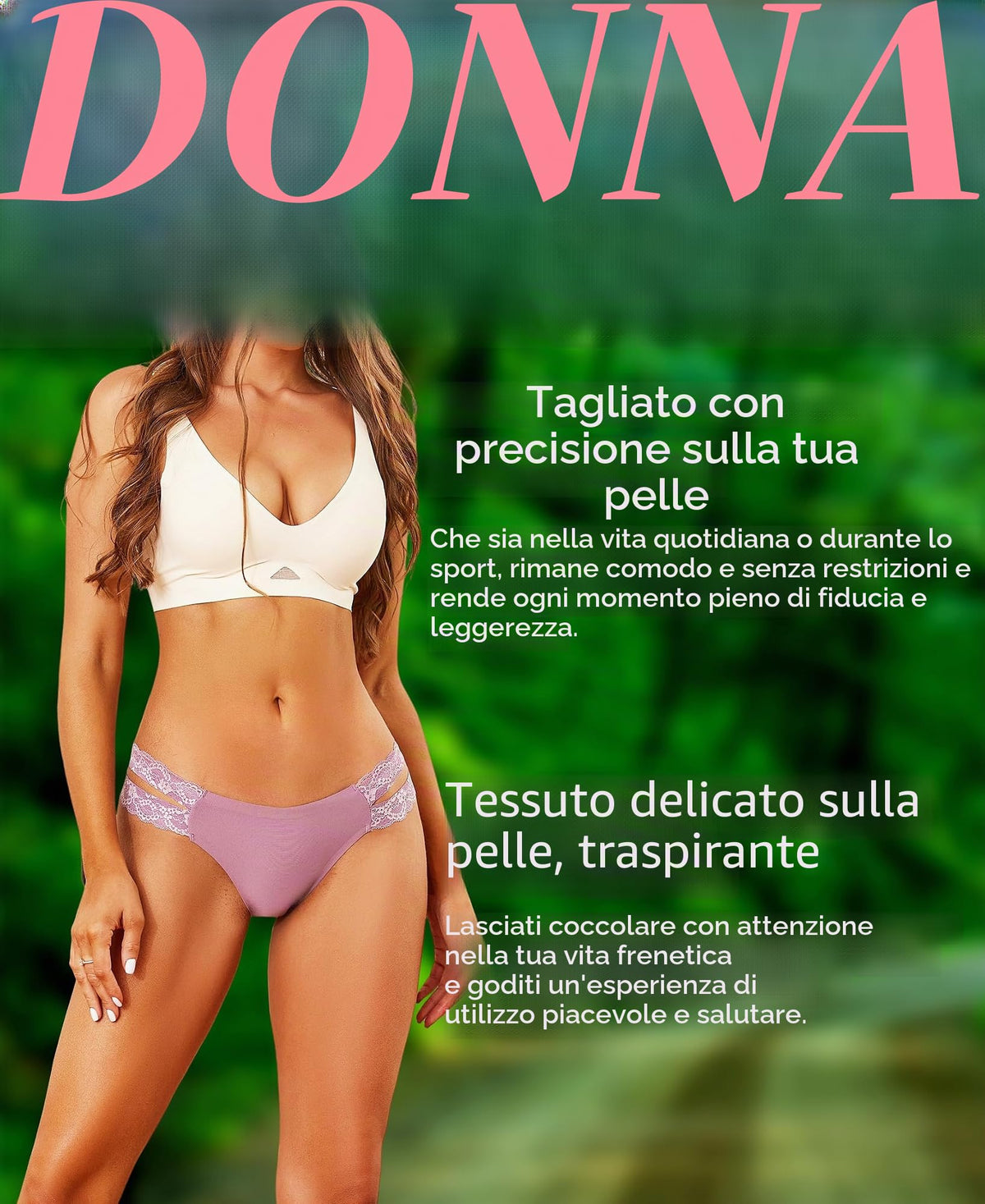 BeReady Mutande Donna Brasiliana Slip Donna Senza Cuciture Pizzo Culotte Donna Senza Cuciture Confortevole Invisibile Intimo Donna