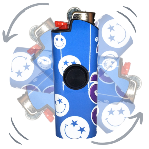 FLKR LYTR® Amazon Prime Fidget Spinner Lighter Case 4 pack for Bic