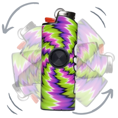 FLKR LYTR® Amazon Prime Fidget Spinner Lighter Case 4 pack for Bic