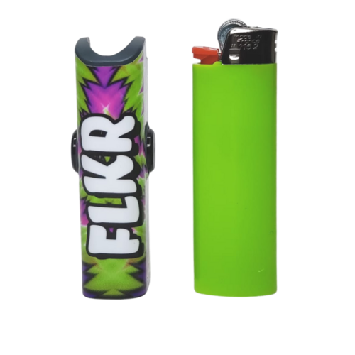 FLKR LYTR® Amazon Prime Must Have Fidget Spinner Lighter Case "Trippy"