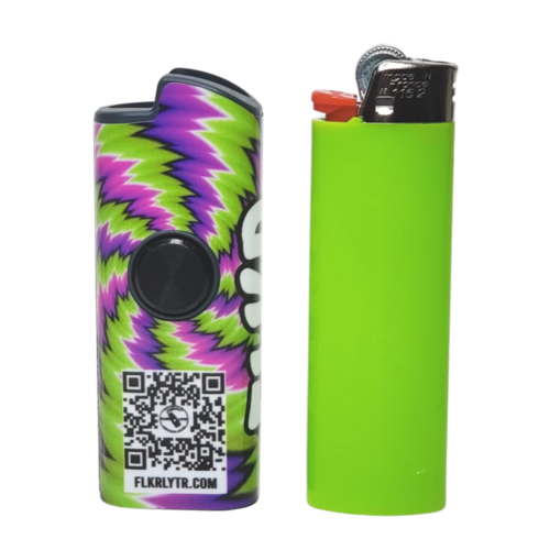 FLKR LYTR® Amazon Prime Must Have Fidget Spinner Lighter Case "Trippy"