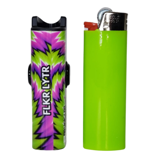FLKR LYTR® Amazon Prime Must Have Fidget Spinner Lighter Case "Trippy"