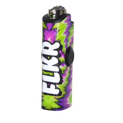 FLKR LYTR® Amazon Prime Must Have Fidget Spinner Lighter Case "Trippy"