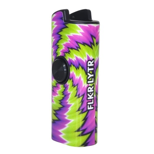 FLKR LYTR® Amazon Prime Must Have Fidget Spinner Lighter Case "Trippy"