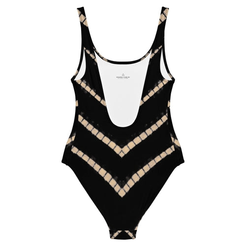 Petra One Piece Swimsuit in Black Shibori