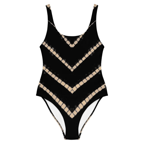 Petra One Piece Swimsuit in Black Shibori