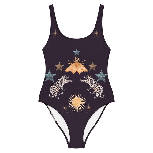 Petra One Piece Swimsuit in Black Jaguar
