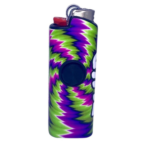 FLKR LYTR® Amazon Prime Must Have Fidget Spinner Lighter Case "Trippy"